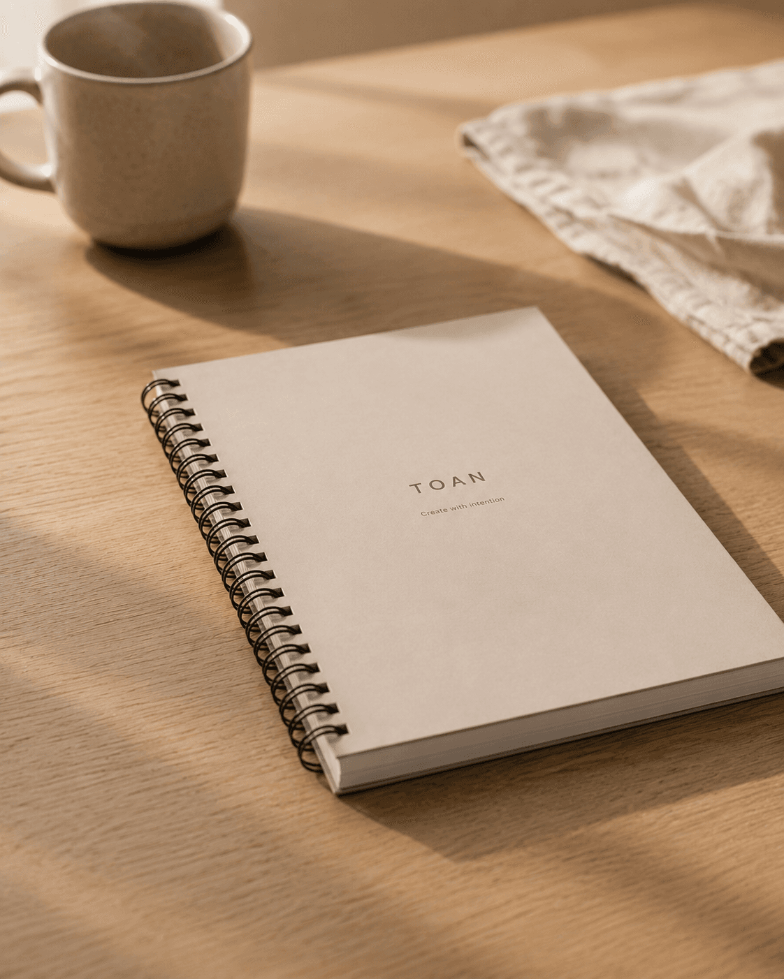 TOAN 2027 Planner — Warm Stone cover, soft-touch finish